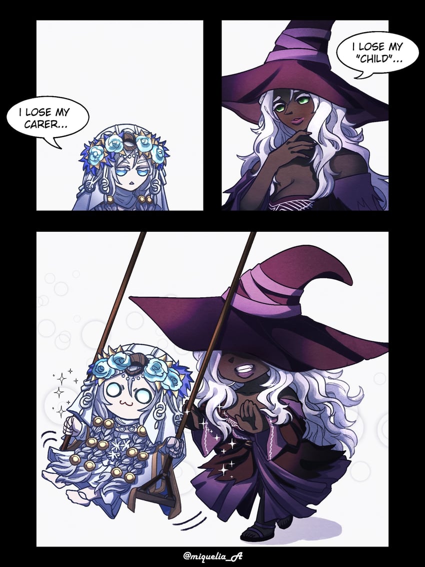 recluse and revenant (elden ring and 1 more) drawn by miqueliafantasia