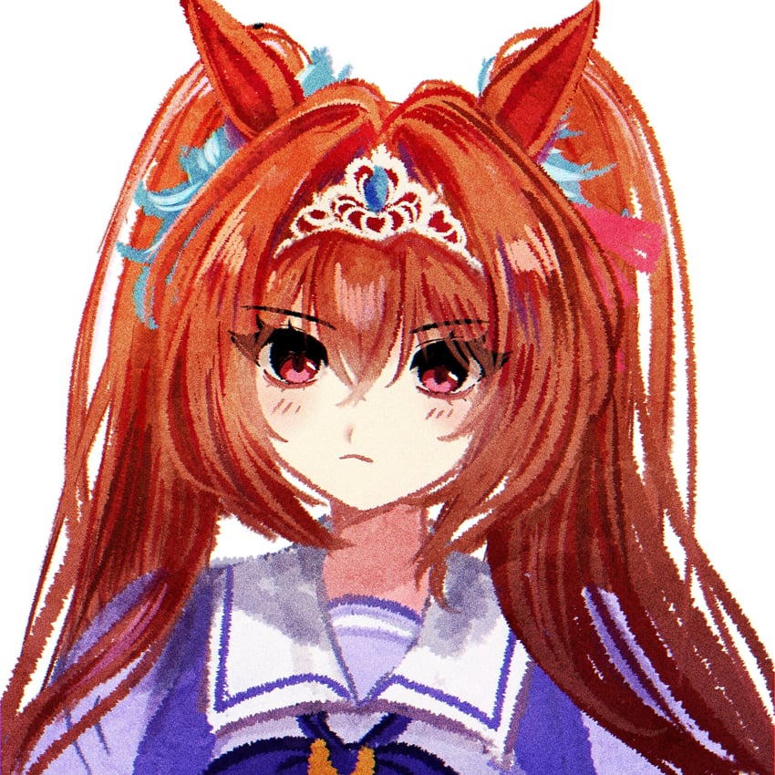 daiwa scarlet (umamusume and 1 more) drawn by llllrentllll