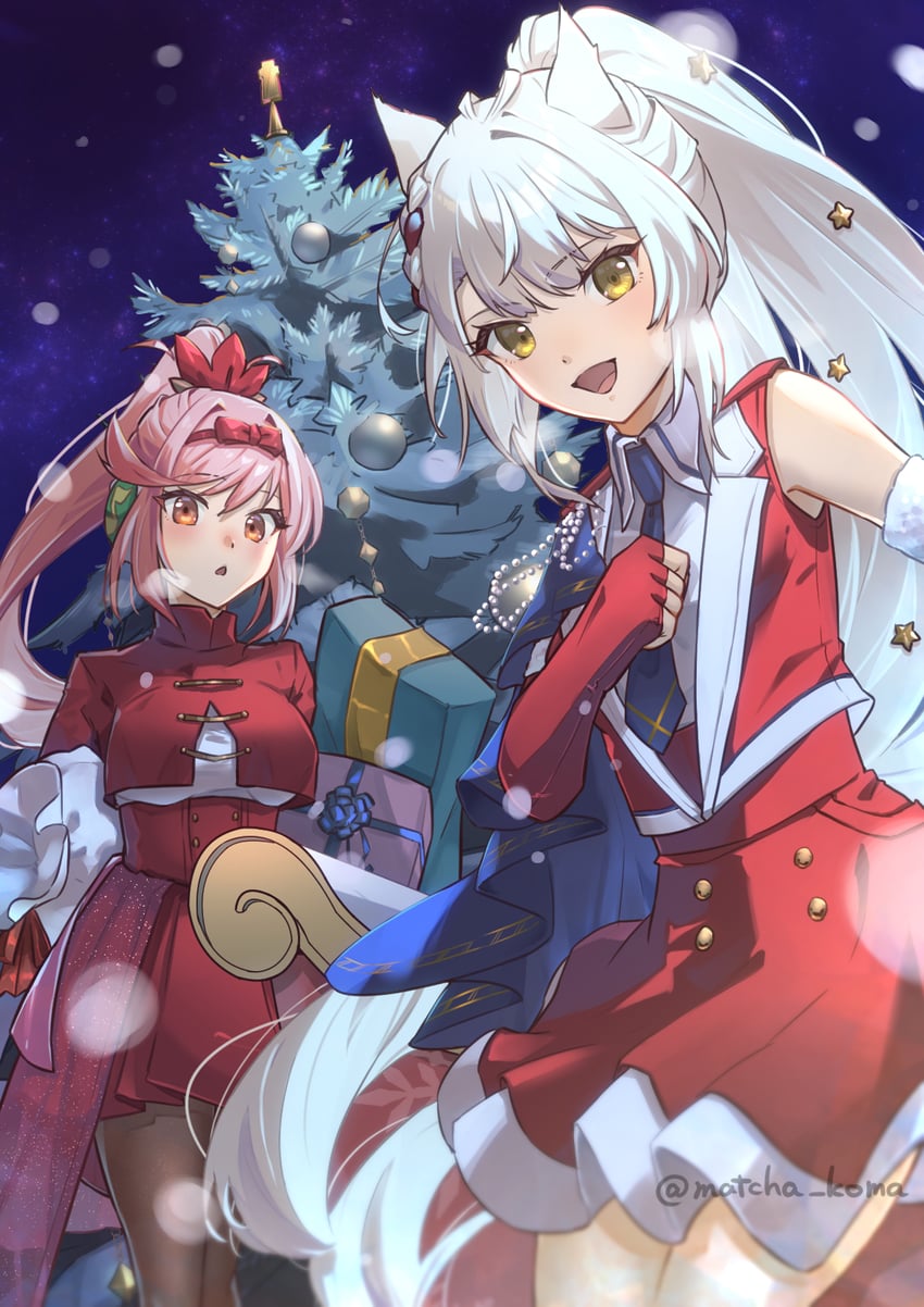 mio and glimmer (xenoblade chronicles and 2 more) drawn by yanagimachi