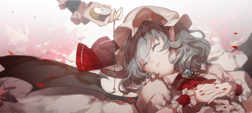 remilia scarlet and izayoi sakuya (touhou) drawn by no-kan