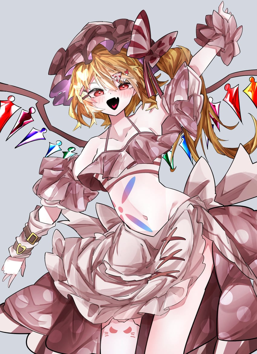 flandre scarlet (touhou and 1 more) drawn by vivo_(vivo_sun_0222)