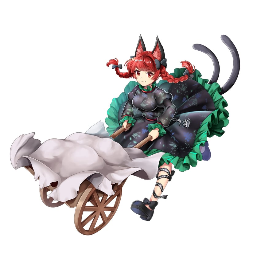 kaenbyou rin (touhou and 1 more) drawn by rotte_(1109)