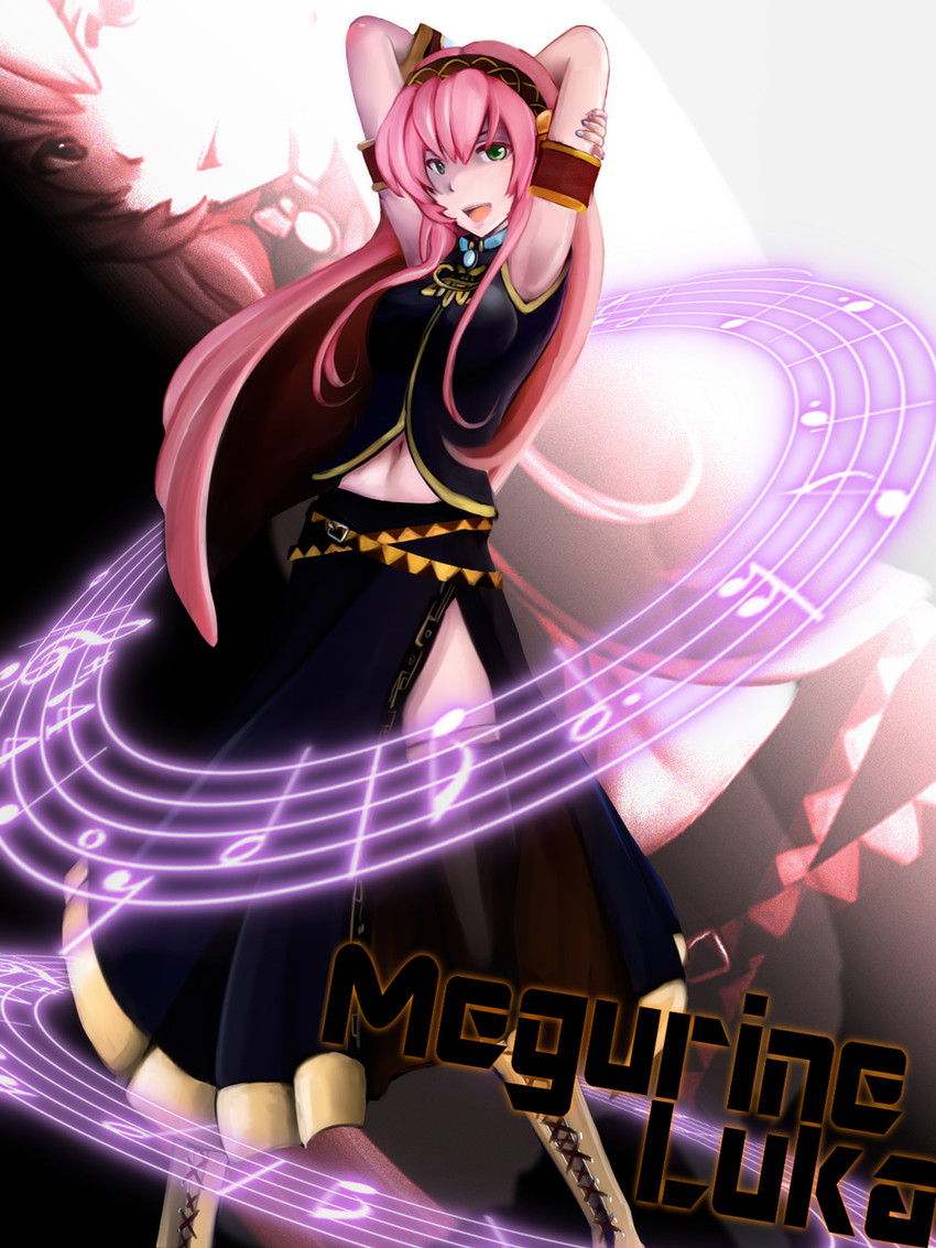 megurine luka (vocaloid) drawn by sakayume