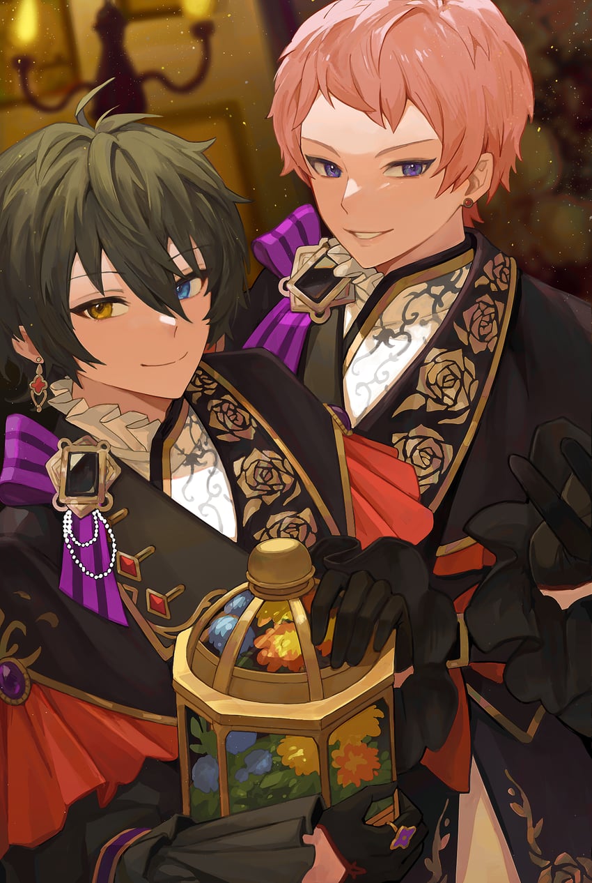 kagehira mika and itsuki shu (ensemble stars!) drawn by bisque