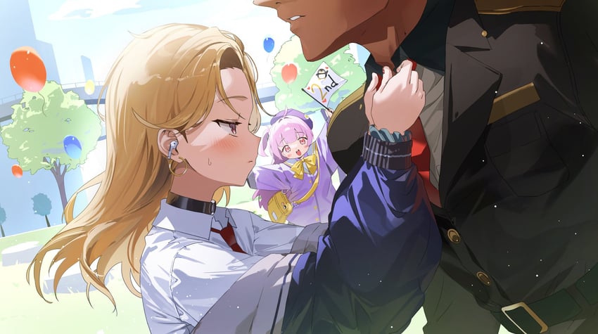commander, ein, and rei (goddess of victory: nikke) drawn by gogoco