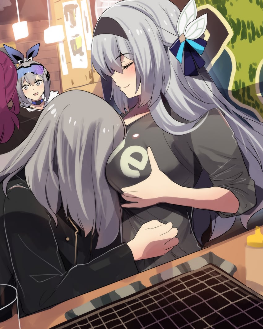 trailblazer, firefly, stelle, kafka, and silver wolf (honkai and 1 more) drawn by hinghoi