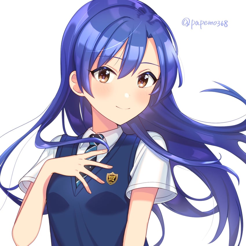 kisaragi chihaya (idolmaster and 2 more) drawn by papemo368