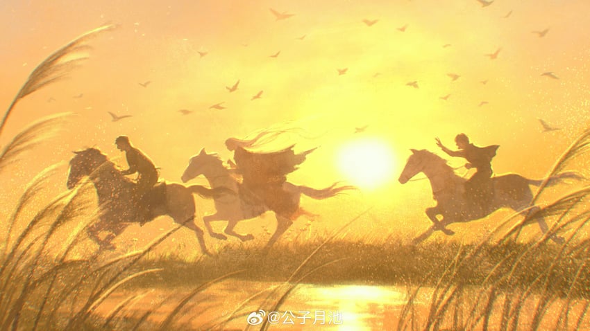 michel bollinger, georges bollinger, and didier bollinger (fata morgana no yakata) drawn by childe_yue_chi