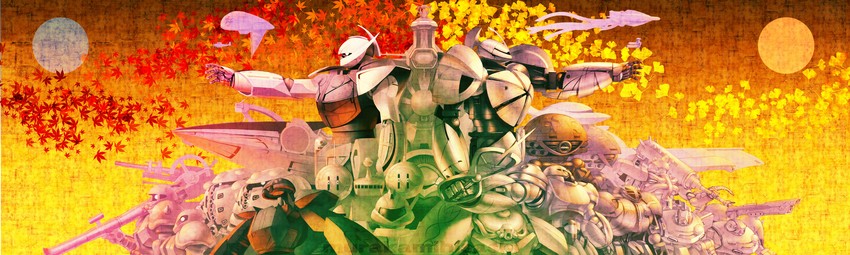 turn a gundam, turn x, kapool, and sumo (gundam and 1 more)