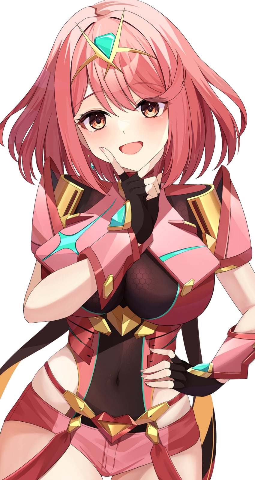 pyra (xenoblade chronicles and 1 more) drawn by kaede_(maple4rt)