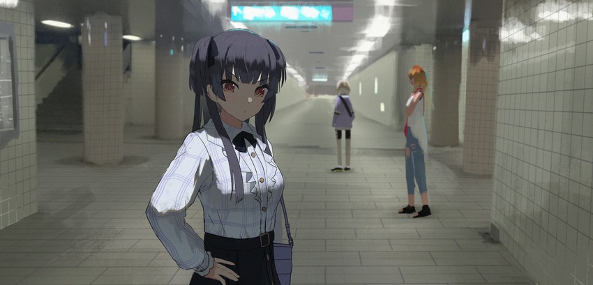 mayuzumi fuyuko, serizawa asahi, and izumi mei (idolmaster and 1 more) drawn by asteroid_ill