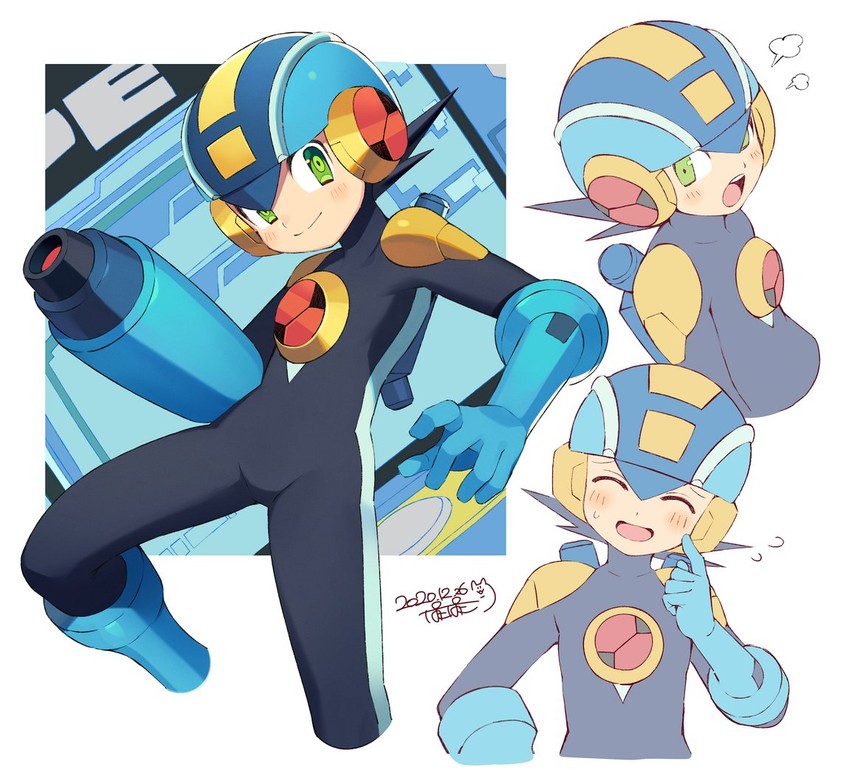 megaman.exe (mega man and 1 more) drawn by iroyopon