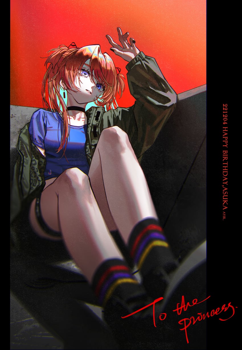souryuu asuka langley (neon genesis evangelion) drawn by ange-yi