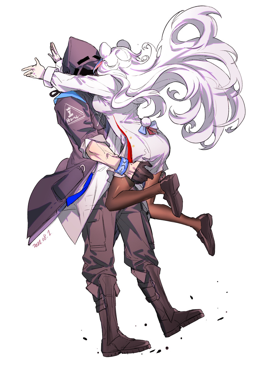 doctor, male doctor, and rosa (arknights) drawn by fengchaoqu
