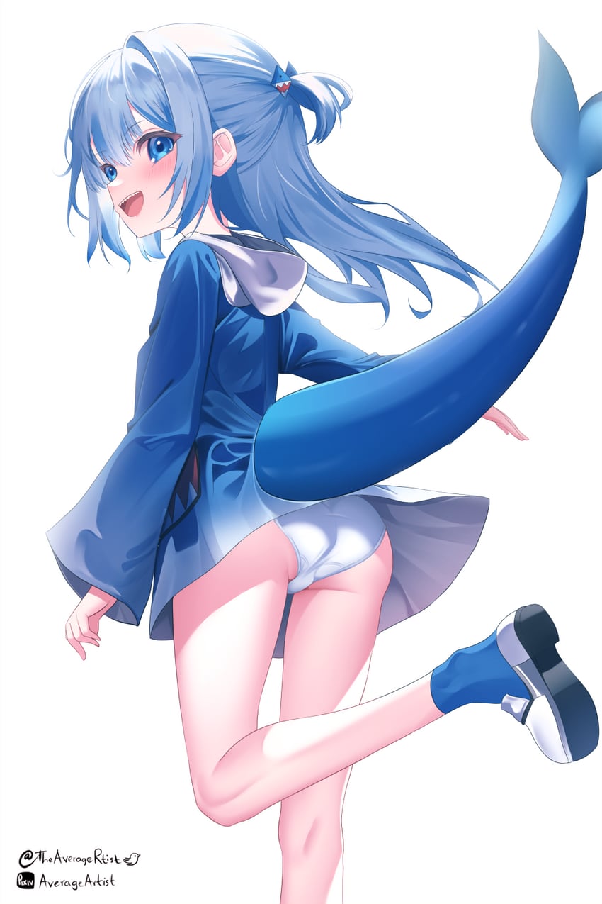 gawr gura (hololive and 1 more) drawn by yoko-chan_(mijizukeyoko)