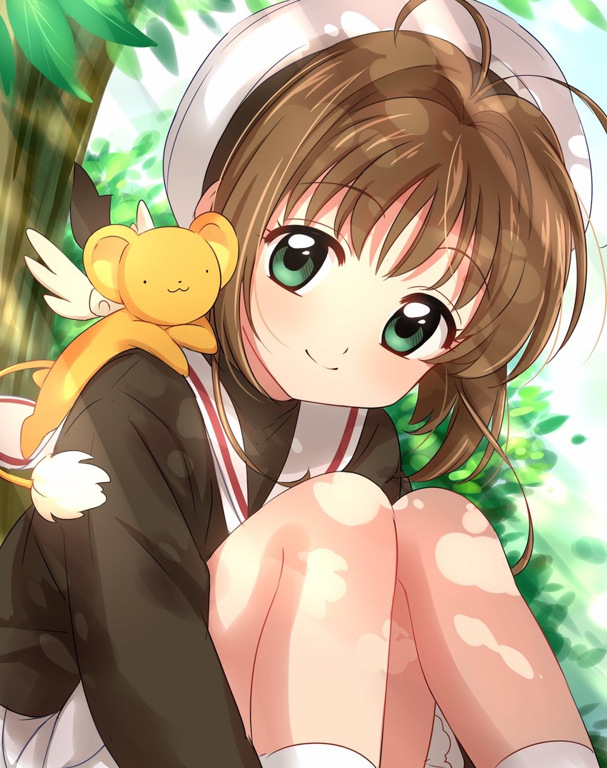 kinomoto sakura and kero (cardcaptor sakura) drawn by sekina