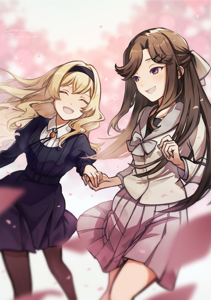 saijou claudine and tendou maya (shoujo kageki revue starlight) drawn by tareko