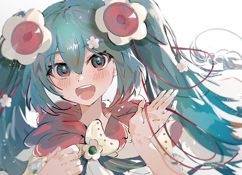 hatsune miku and magical mirai miku (vocaloid and 1 more) drawn by imamiya_pinoko