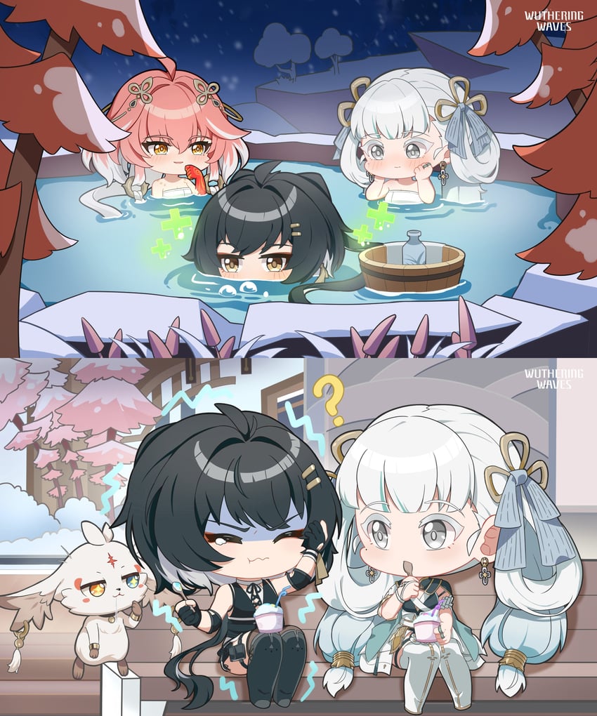 rover, changli, female rover, jinhsi, and abby (wuthering waves)