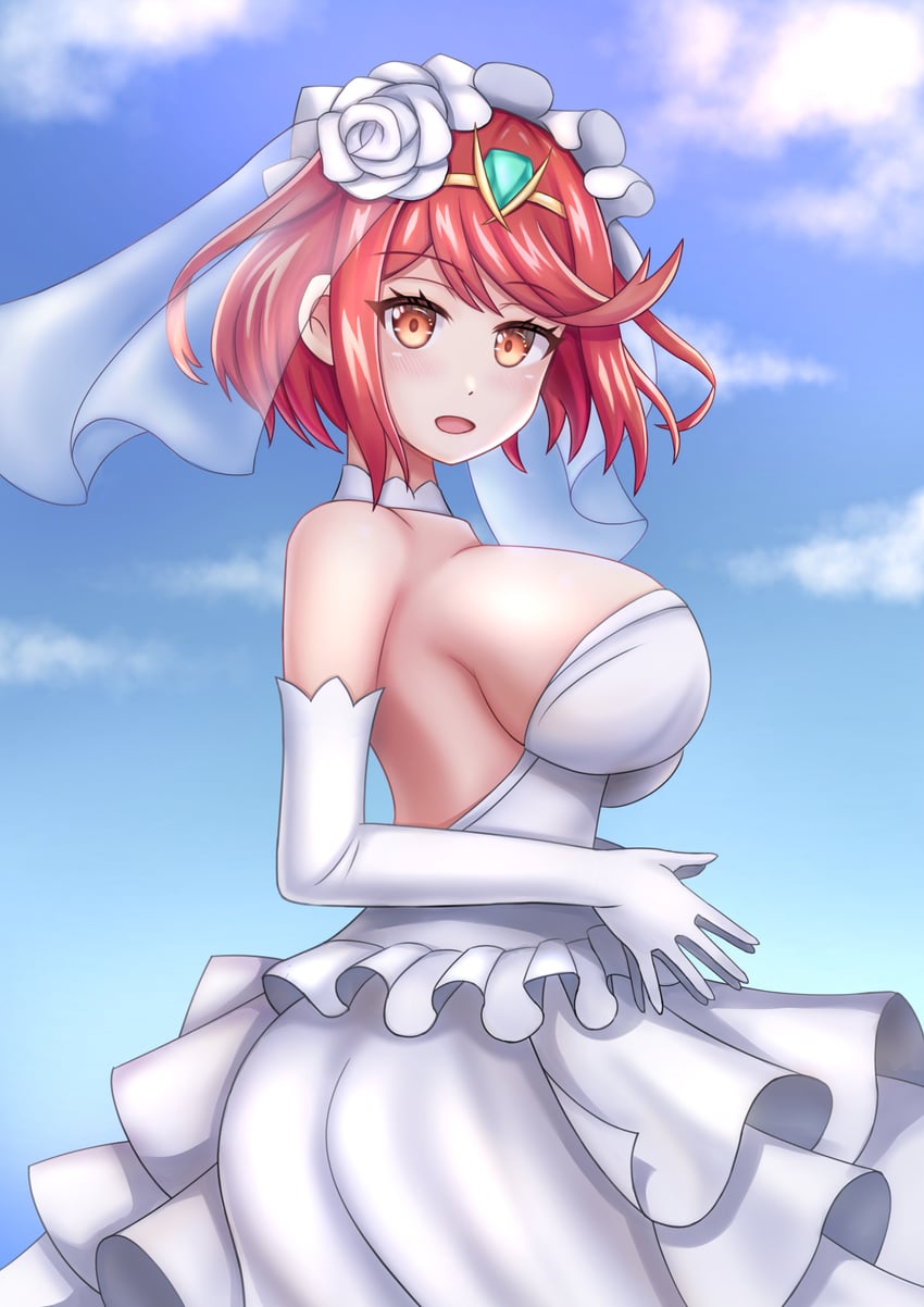 pyra (xenoblade chronicles and 1 more) drawn by ptvm7432