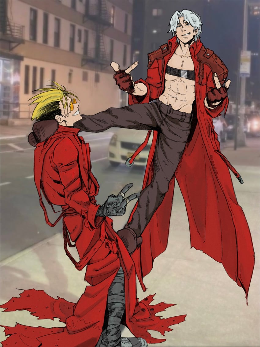dante and vash the stampede (devil may cry and 1 more) drawn by kiweewee