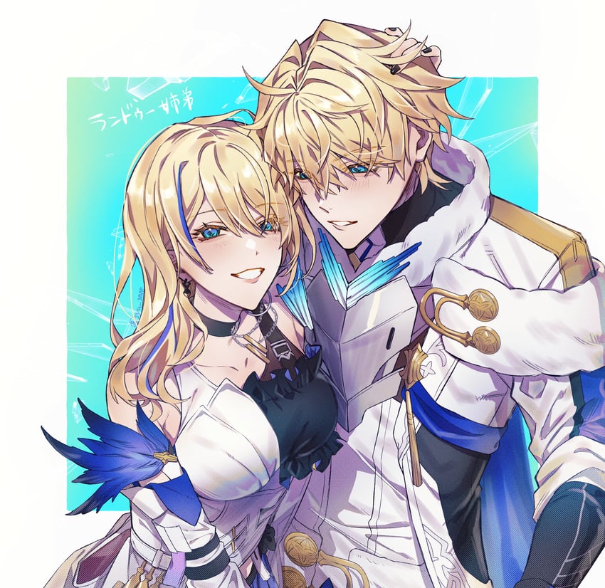 gepard landau and serval landau (honkai and 1 more) drawn by kanato01