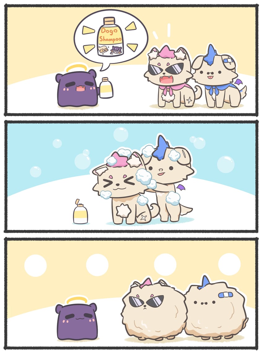 ninomae ina'nis, takodachi, bubba, and ruffian (hololive and 1 more) drawn by mpien