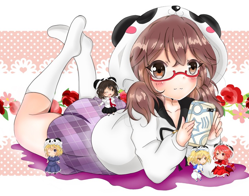 usami renko, maribel hearn, usami sumireko, okazaki yumemi, and kitashirakawa chiyuri (touhou) drawn by kuronon