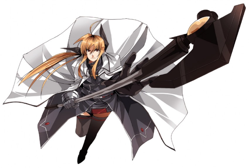 fate testarossa and bardiche (lyrical nanoha and 1 more) drawn by clipe