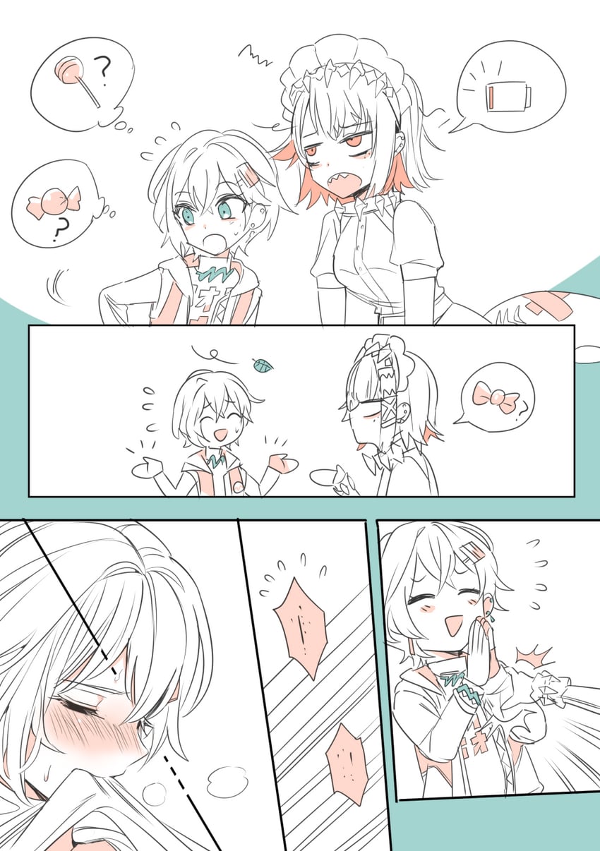 ellen joe and belle (zenless zone zero) drawn by kuma_(bloodycolor)
