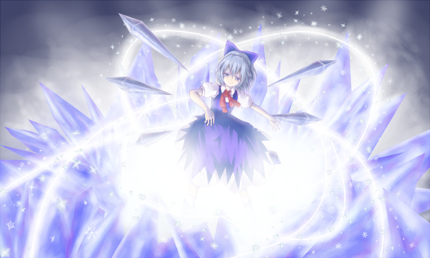 cirno (touhou) drawn by emu_ichigo
