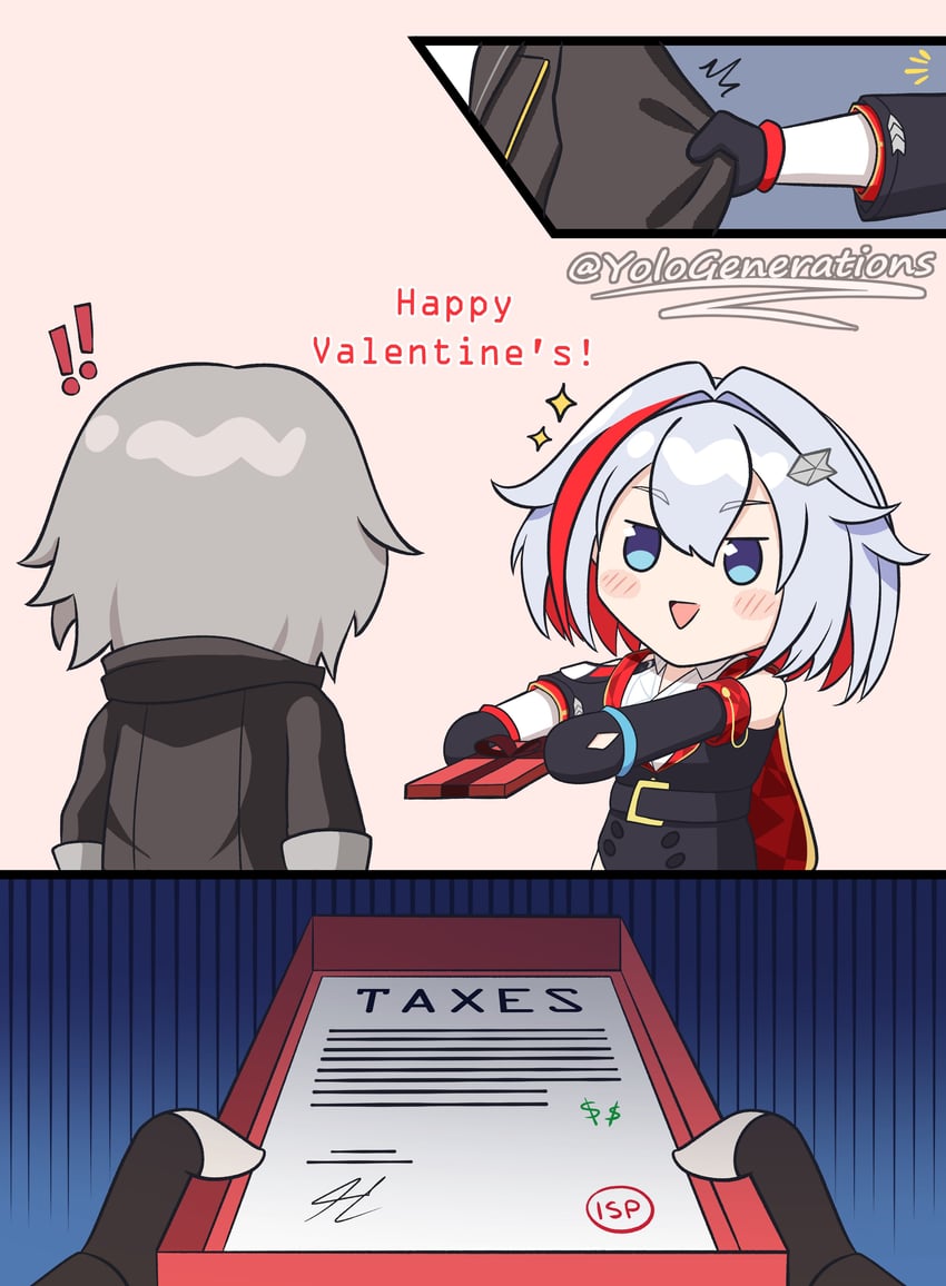 trailblazer, caelus, and topaz (honkai and 1 more) drawn by yolo_generations