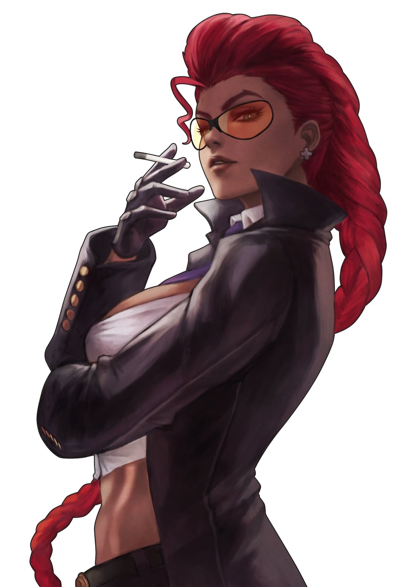 crimson viper (street fighter and 1 more) drawn by monori_rogue