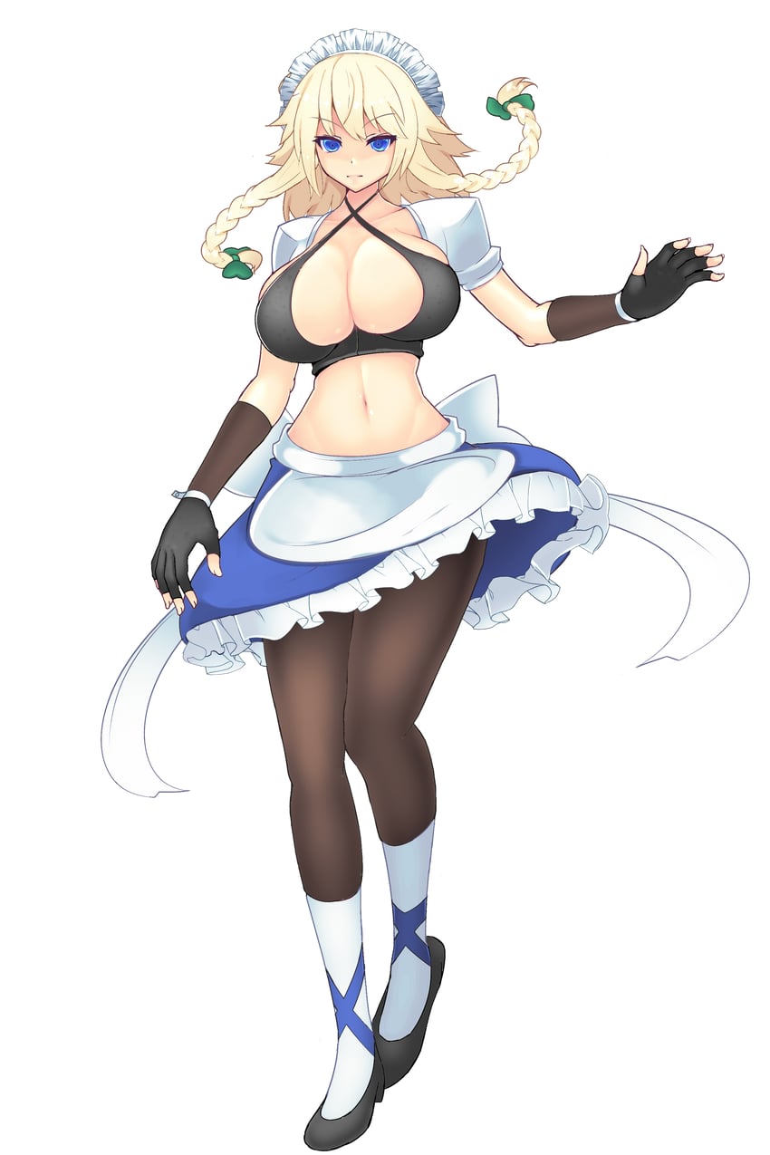 izayoi sakuya and gloria (original and 2 more) drawn by plate_(pixiv_1350116)