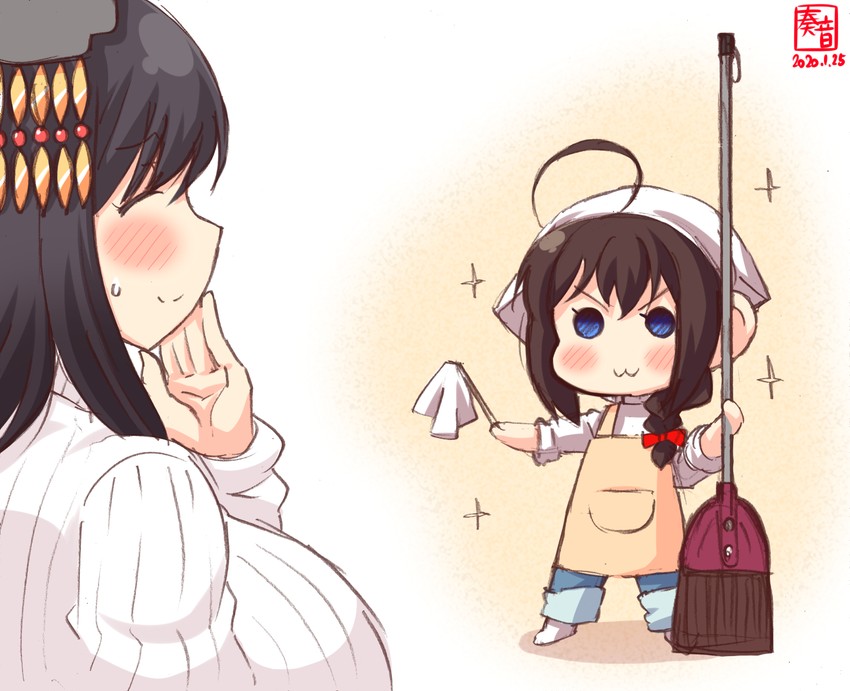 shigure and yamashiro (kantai collection) drawn by kanon_(kurogane_knights)