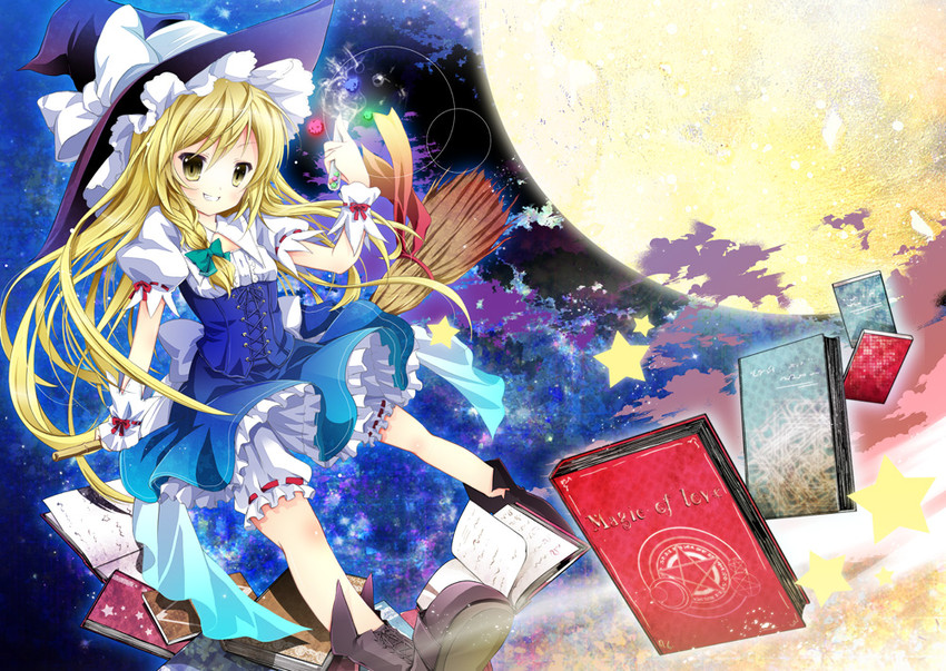 kirisame marisa (touhou) drawn by nanamomo_rio