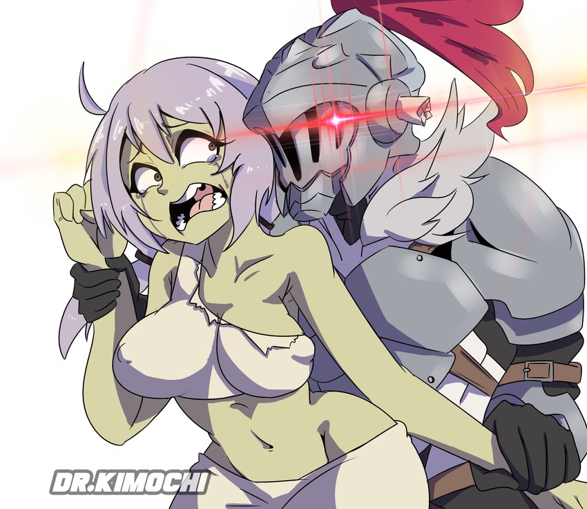 goblin slayer and haruna (goblin slayer! and 1 more) drawn by dr.kimochi