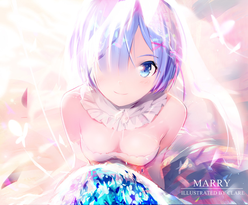 rem (re:zero kara hajimeru isekai seikatsu) drawn by clare_(543)