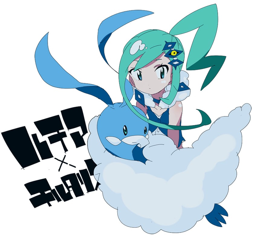 altaria and lisia (pokemon and 1 more) drawn by azunyanperopero