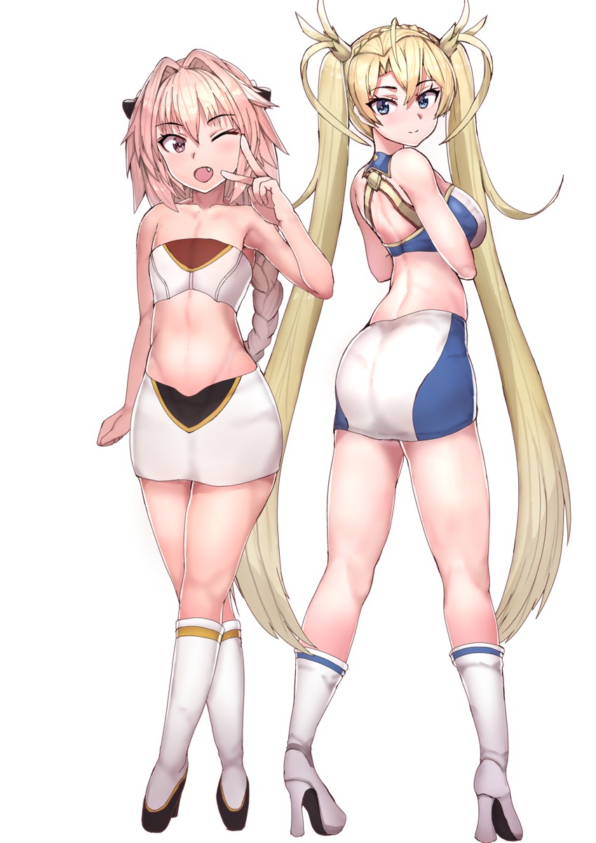 astolfo and bradamante (fate and 1 more) drawn by sikijou77o