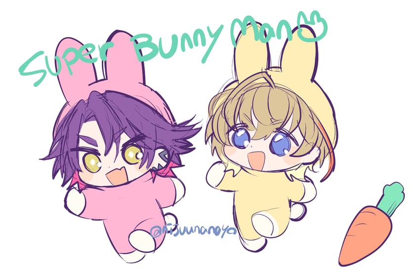 watarai hibari and fura kanato (nijisanji and 1 more) drawn by ninahachi