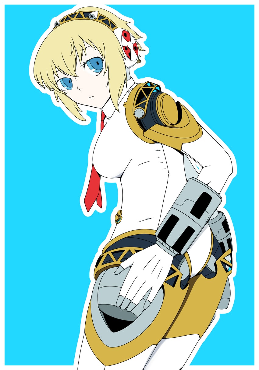 aigis (persona and 1 more) drawn by sakamata_(kurokurokuro3434)