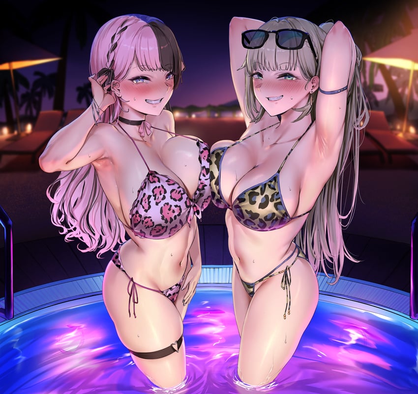 tachibana hinano and hanabusa lisa (vspo!) drawn by sanuki_(kyoudashya)