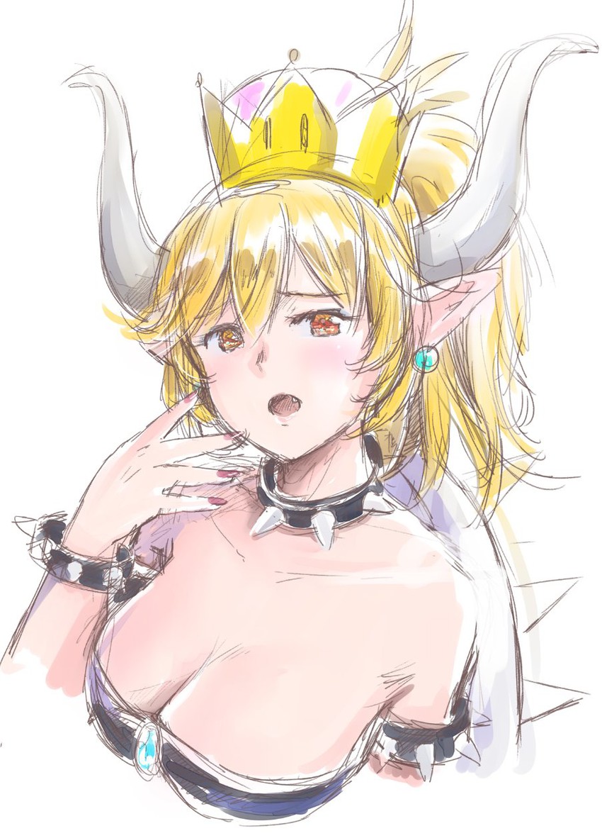 bowsette (mario and 1 more) drawn by mayo_riyo