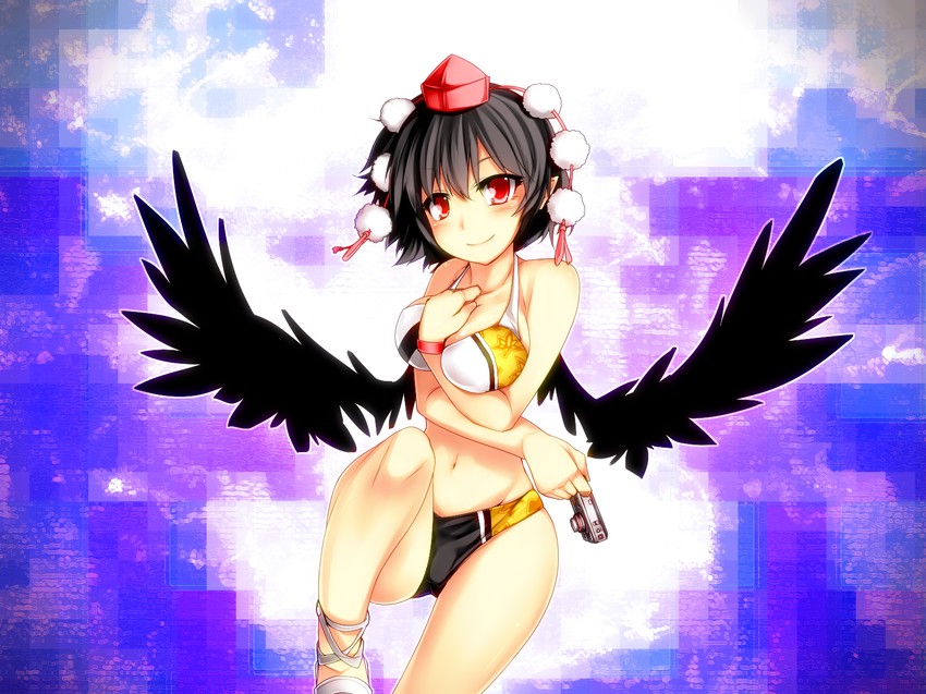 shameimaru aya (touhou) drawn by kazetto