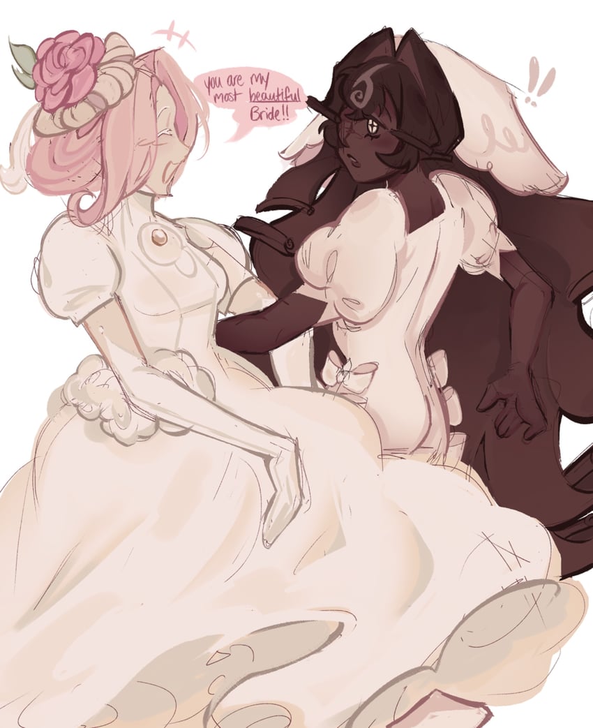 black forest cookie and wedding cake cookie (cookie run and 1 more) drawn by lesbiansprout