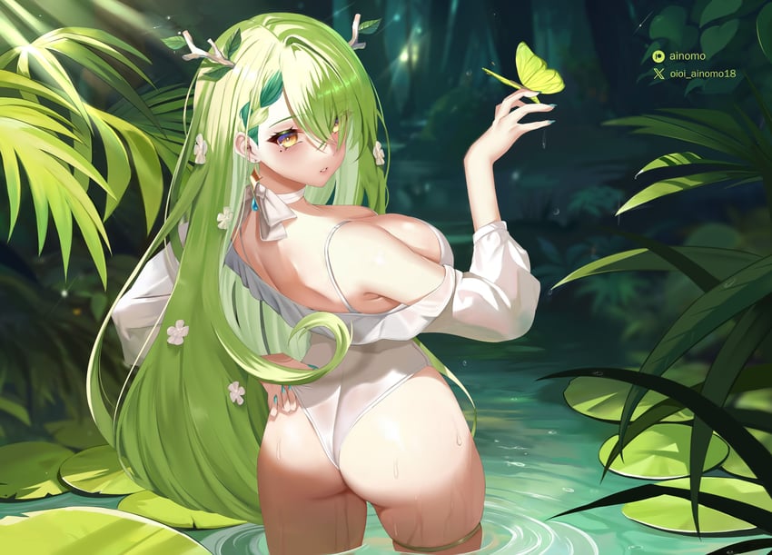 ceres fauna (hololive and 1 more) drawn by oioi_ainomo