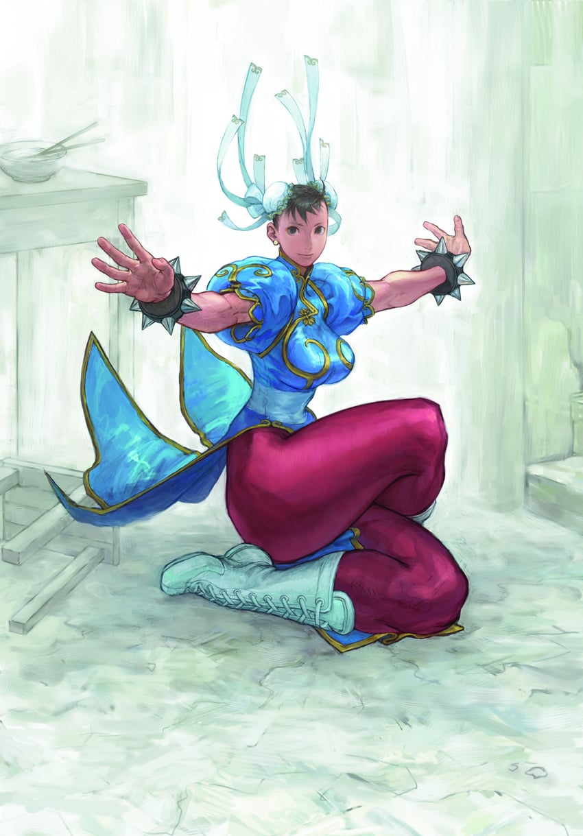chun-li (street fighter and 1 more) drawn by nishimura_kinu