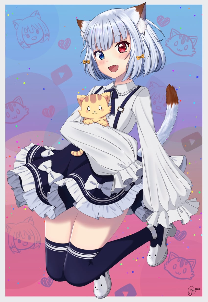 arisugawa etona and tyler (indie virtual youtuber) drawn by jh0nalt