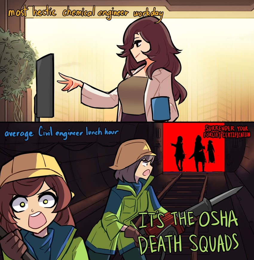 engineer (original and 1 more) drawn by centurii-chan